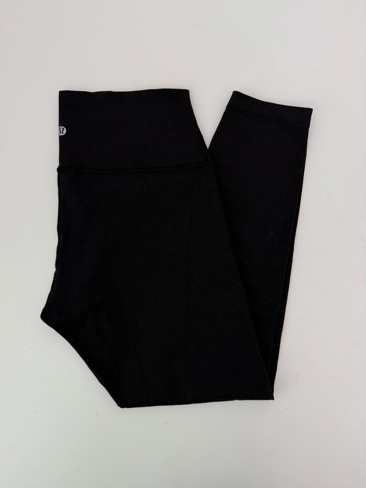 lululemon black wunder under high rise leggings (size 10, 25")