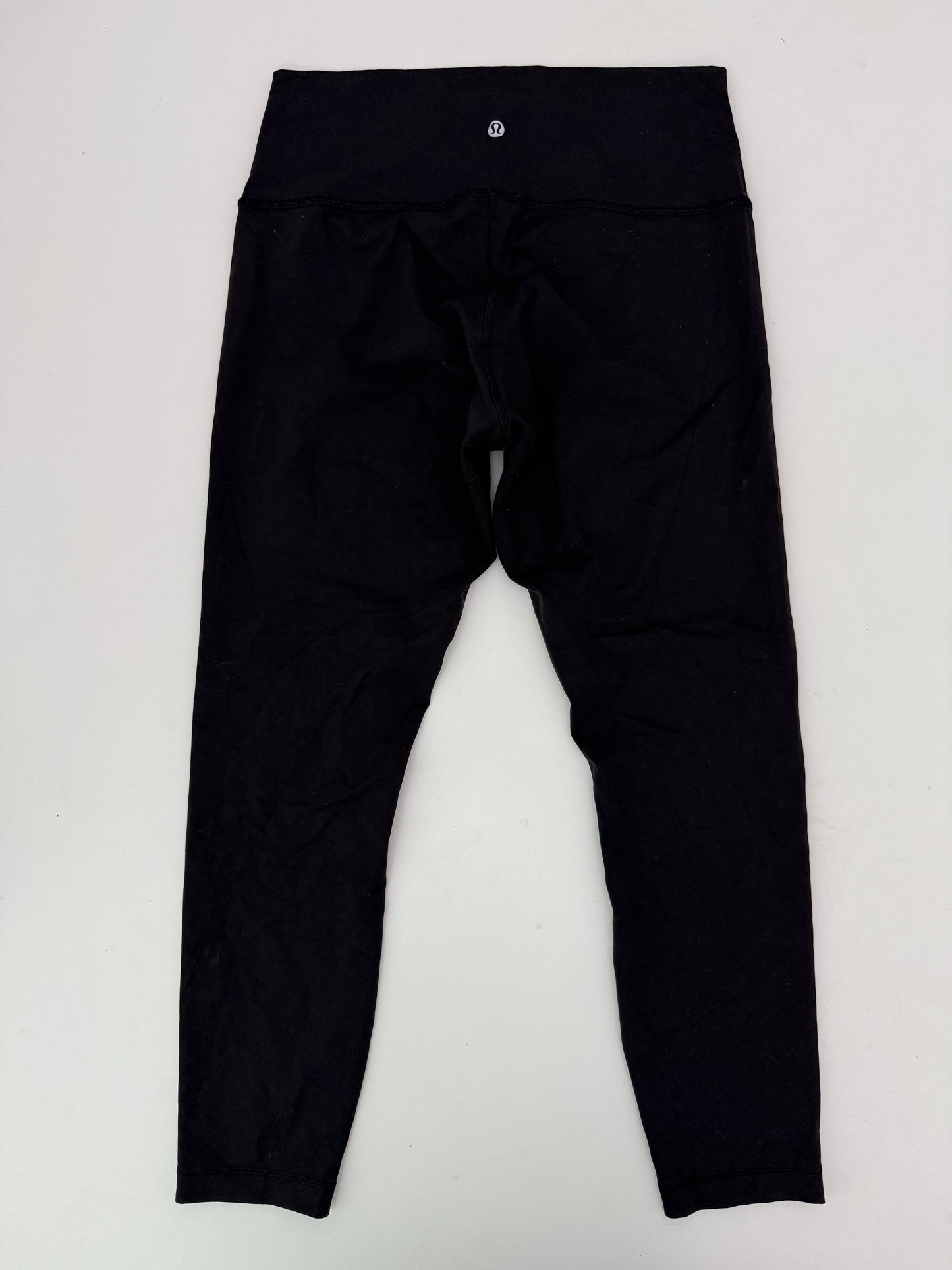 lululemon black wunder under high rise leggings (size 10, 25")