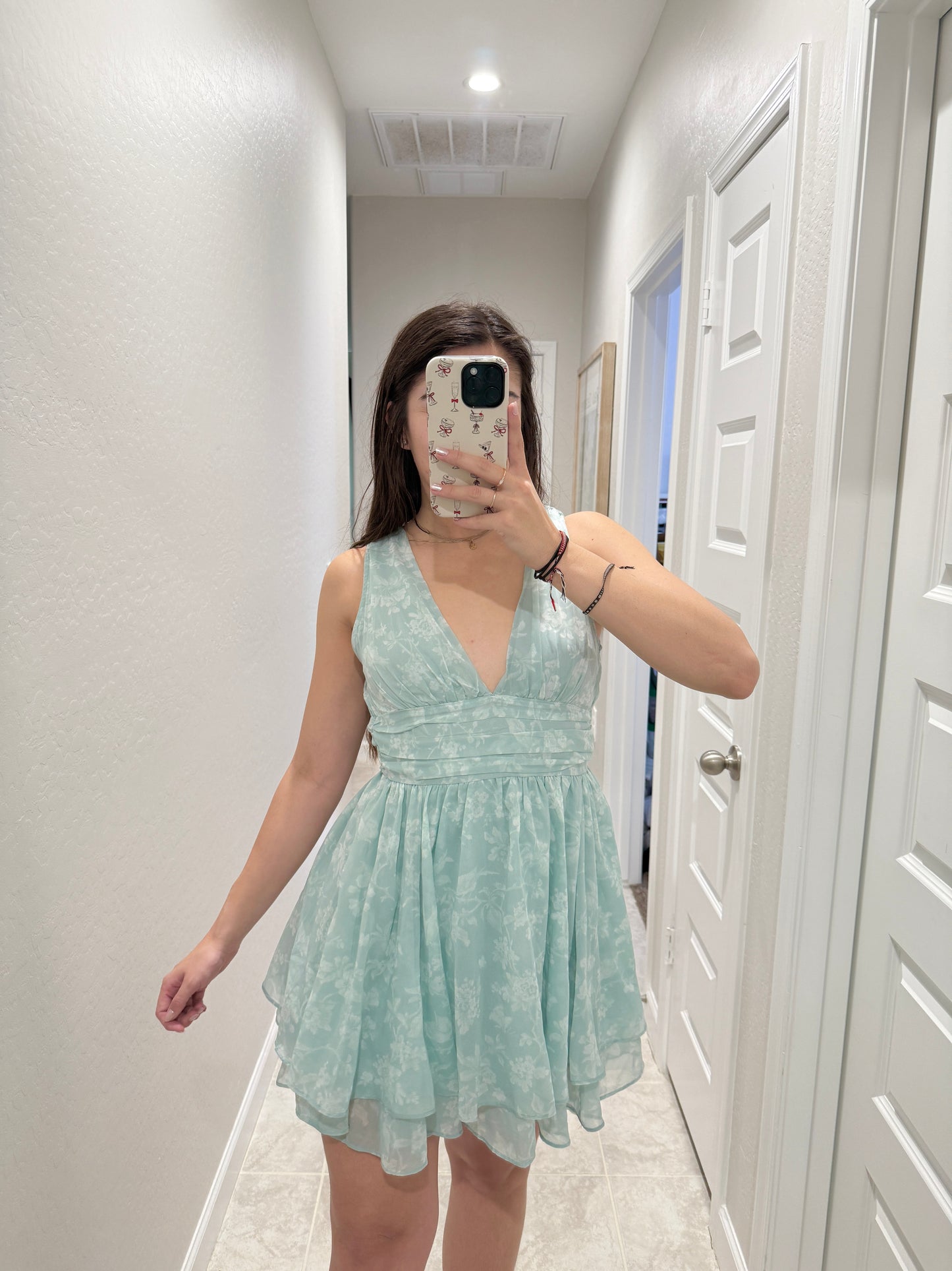 A&F plunge neck mini dress (size small)
