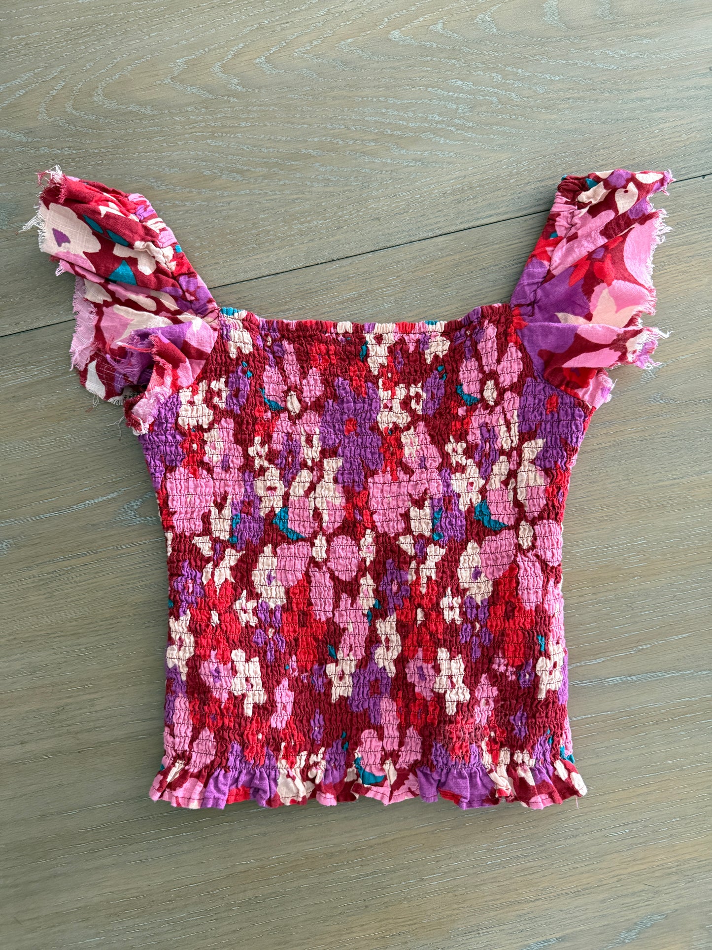 free people smocked tank top (size xsmall)