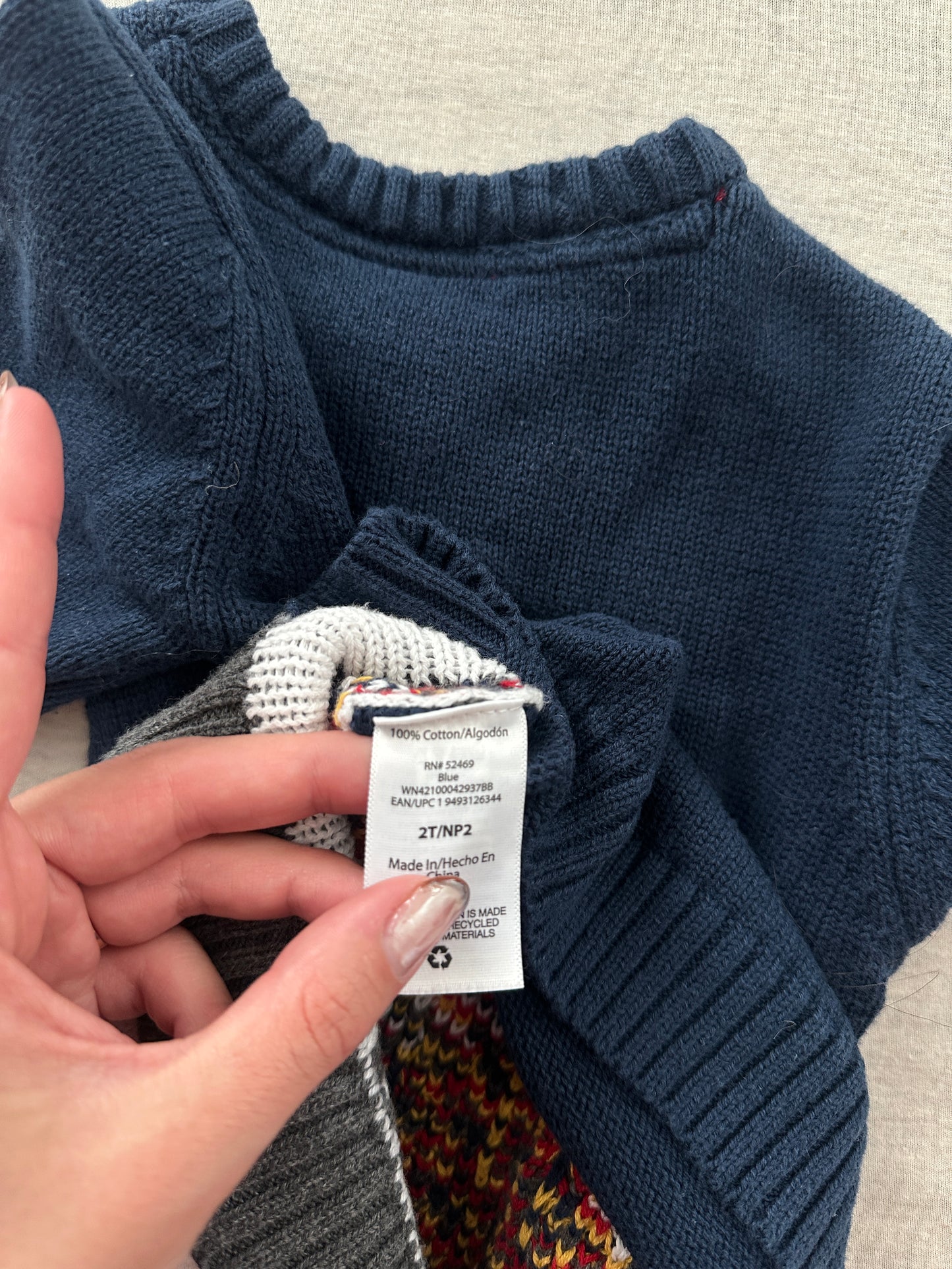 KIDS 100% cotton polar bear sweater (size 2T)