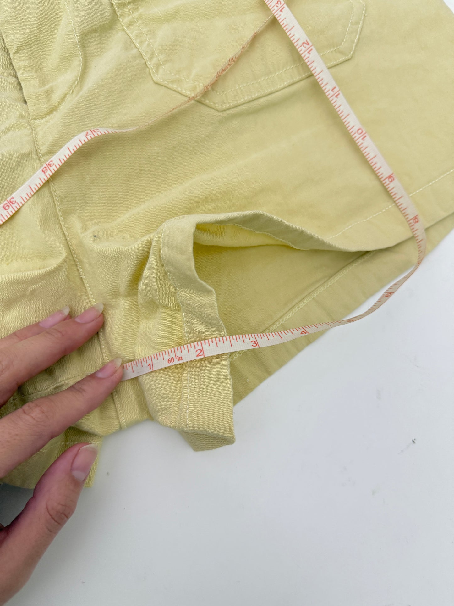 Anthropologie yellow collete shorts (size 29)