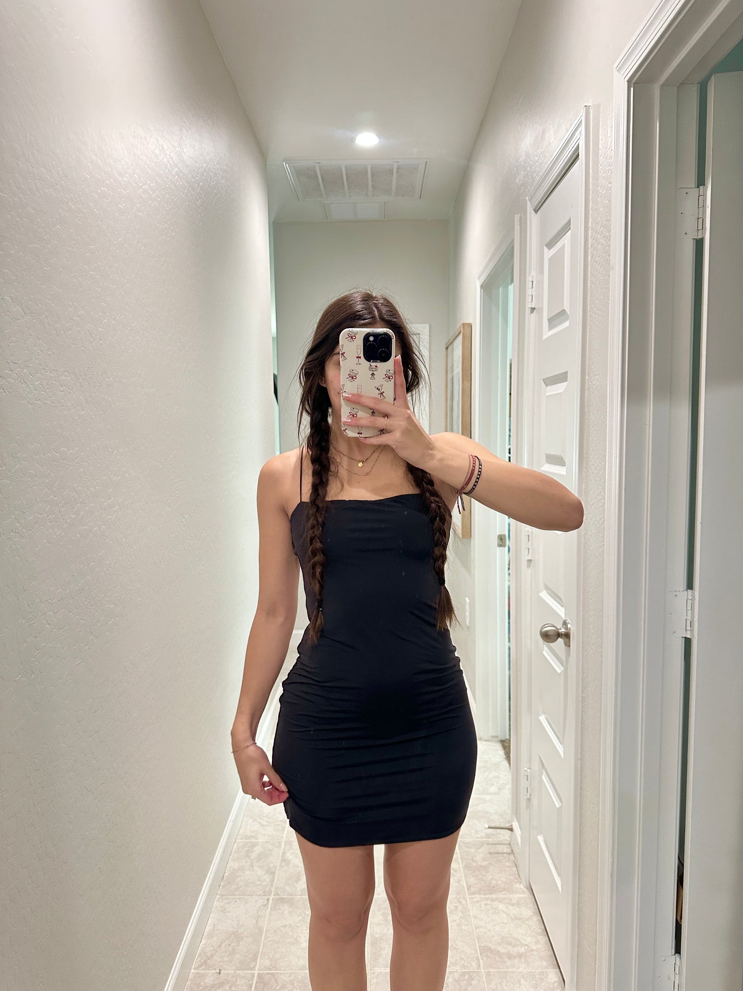 aritzia double lined smoothing mini dress (size medium)
