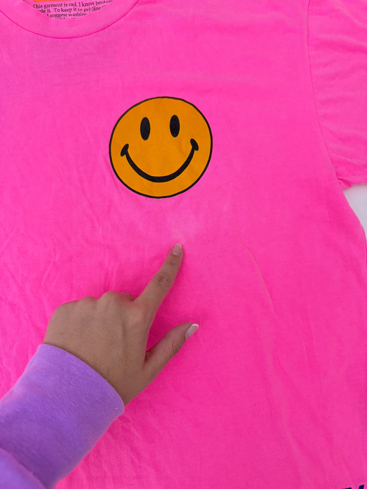 Aviator nation pink logo tee (size large)