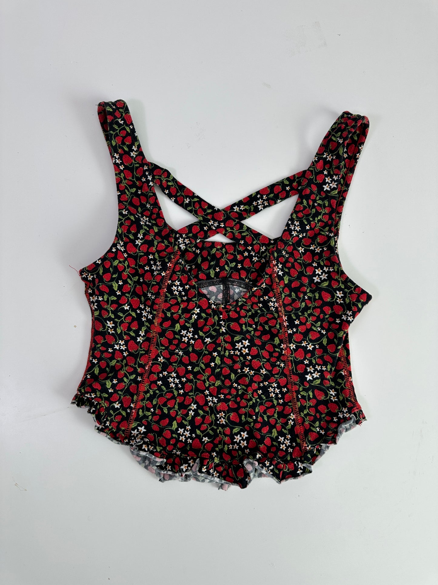 free people melanie strawberry tank (size small)