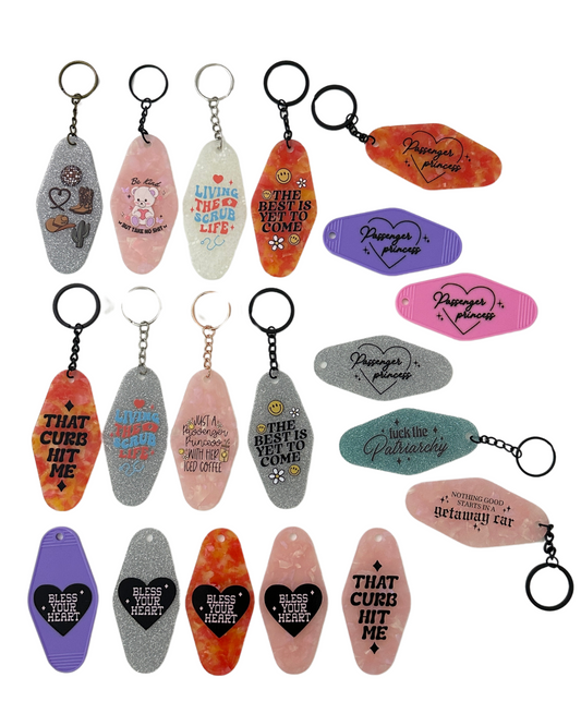 $5 motel keychain - SAMPLE SALE