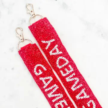 game day beaded purse strap