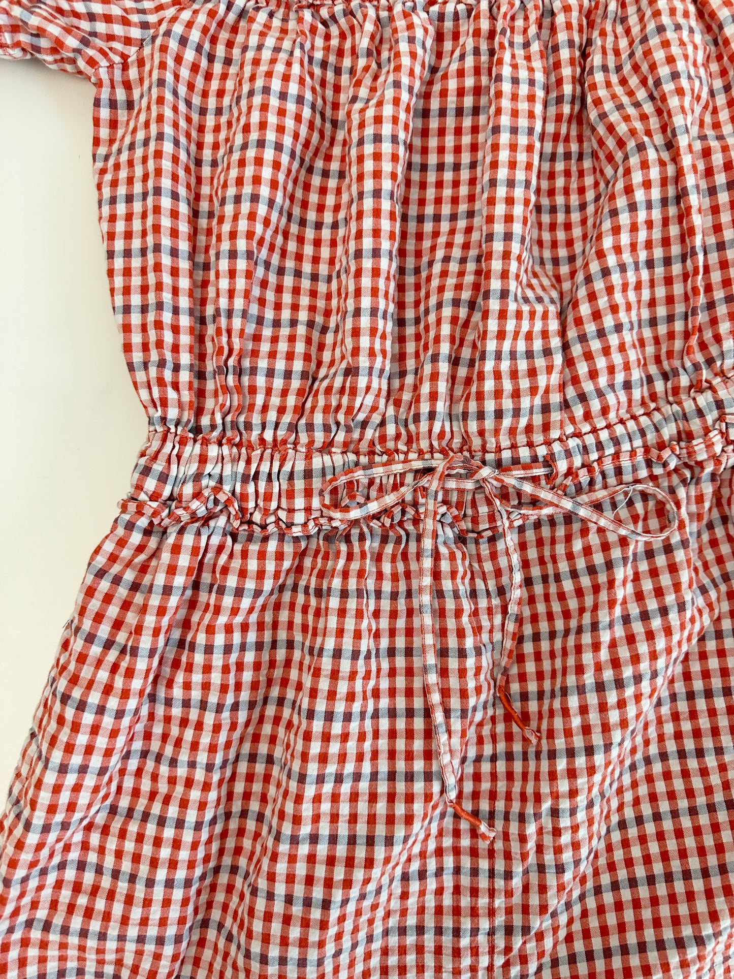 anthropologie gingham romper (size xsmall)