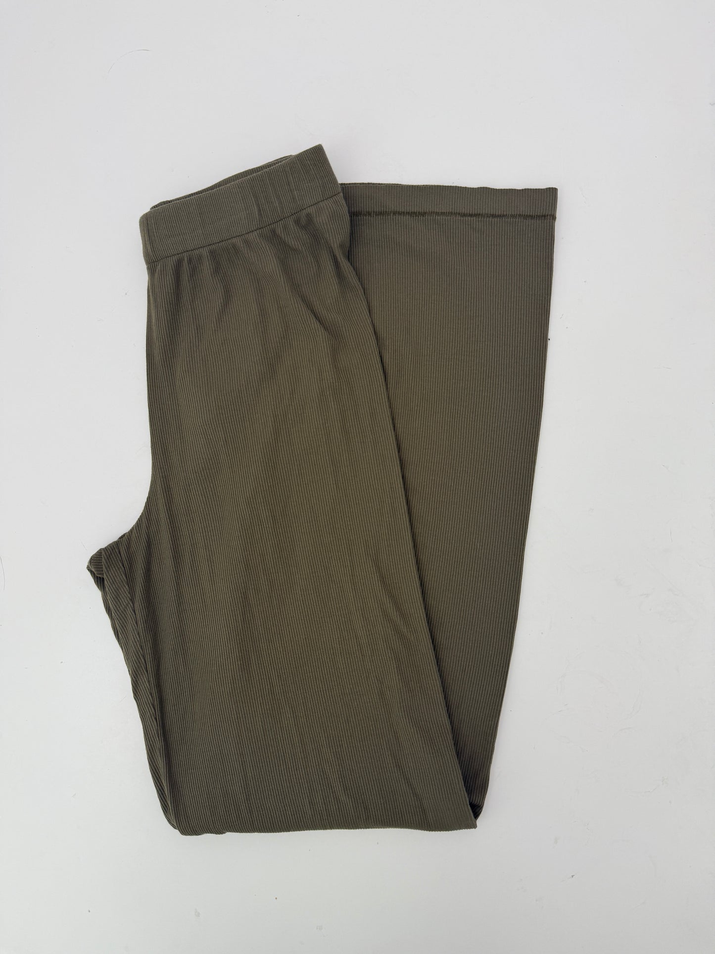 skims green soft lounge ribbed set (size XS)