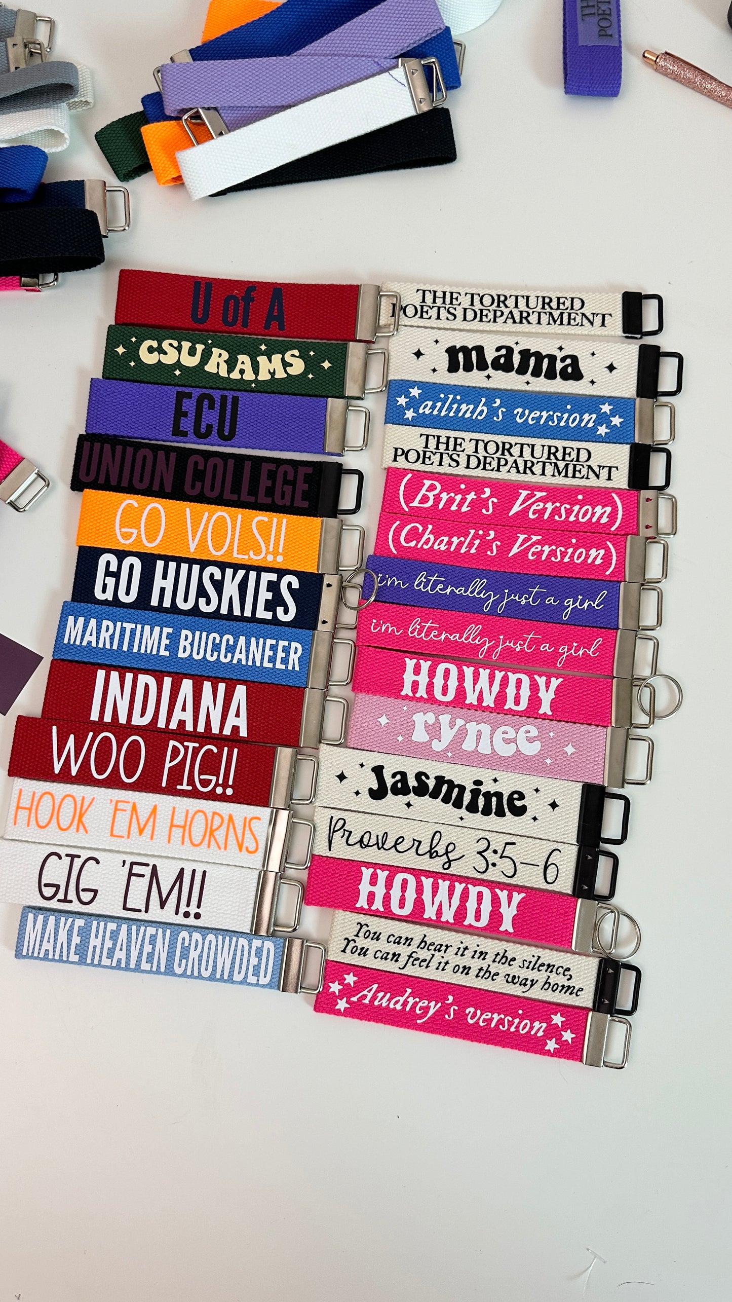 I'm literally just a girl - custom wristlet