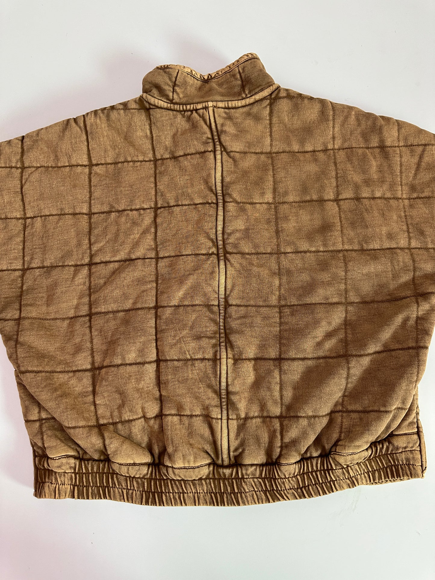 free people dolman quilted zip up jacket (size medium)