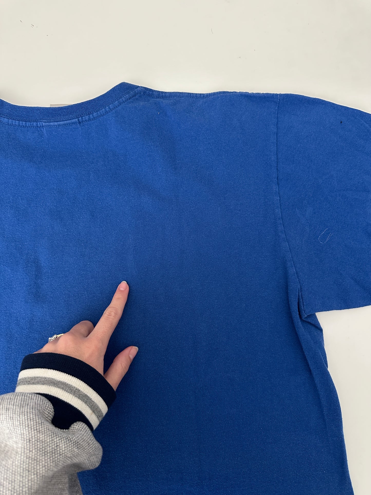 vintage blue nike tee (size large)