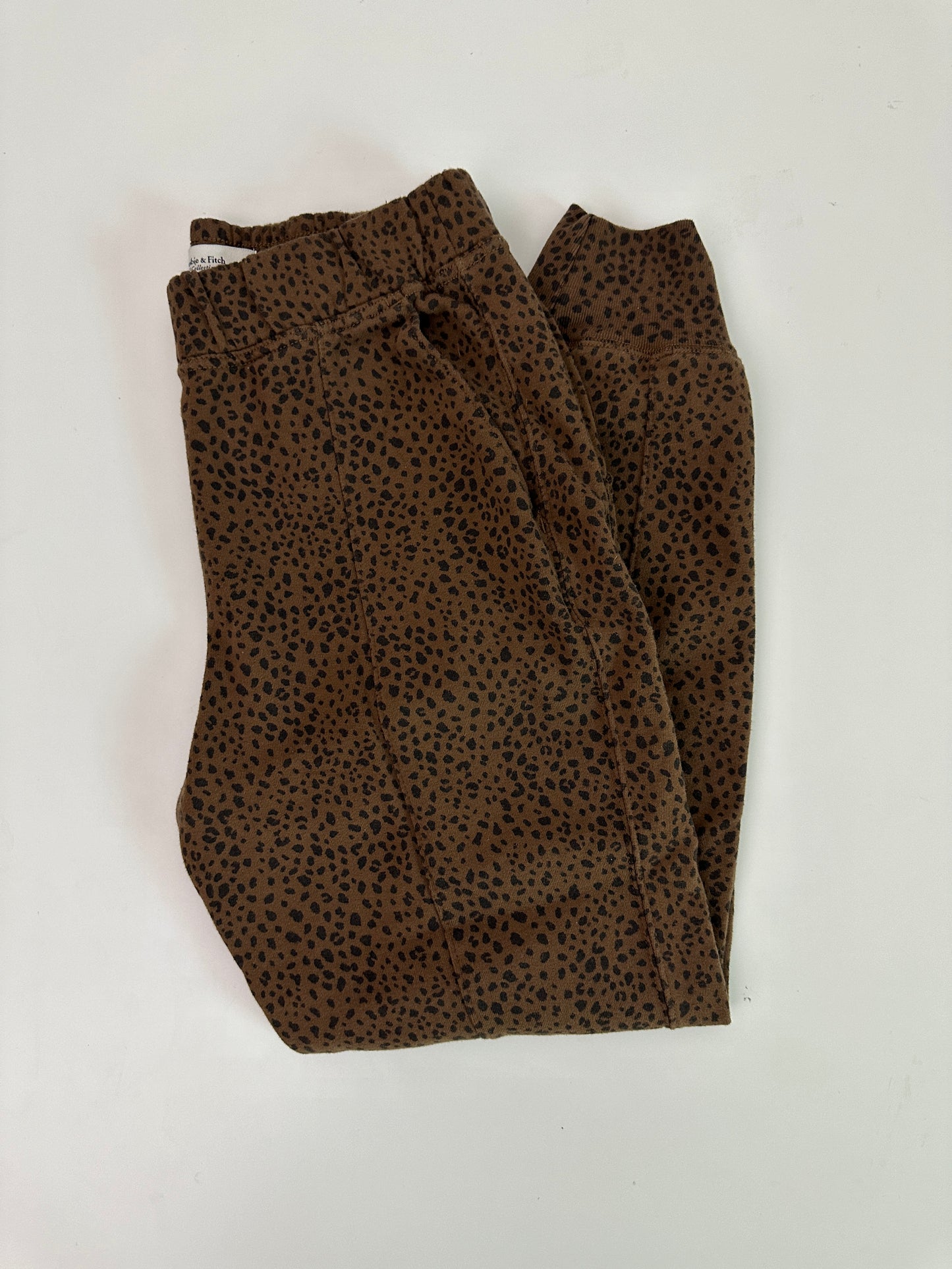 Abercrombie leopard sweatshirt + sweatpants set (size large)