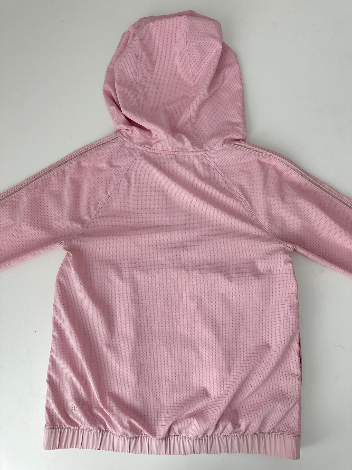 lululemon pink packable pack light pullover 1/2 zip (size 4)