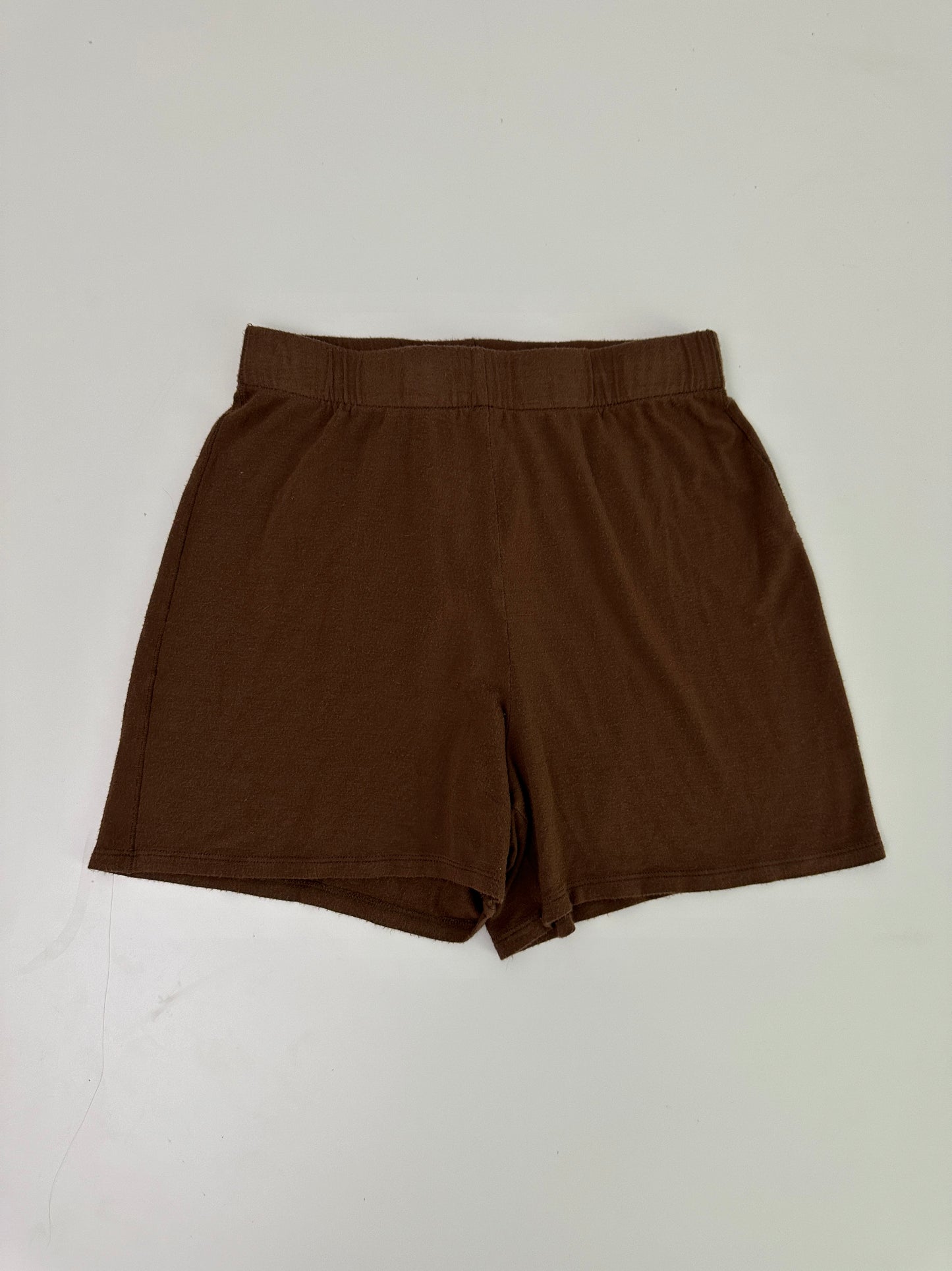 skims brown lounge shorts (size XS)