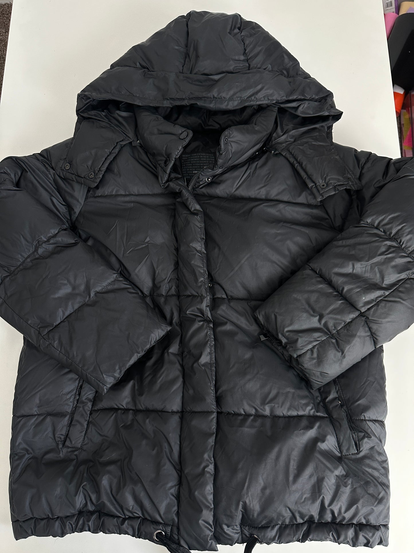 Steve Madden full length puffer jacket (size large)