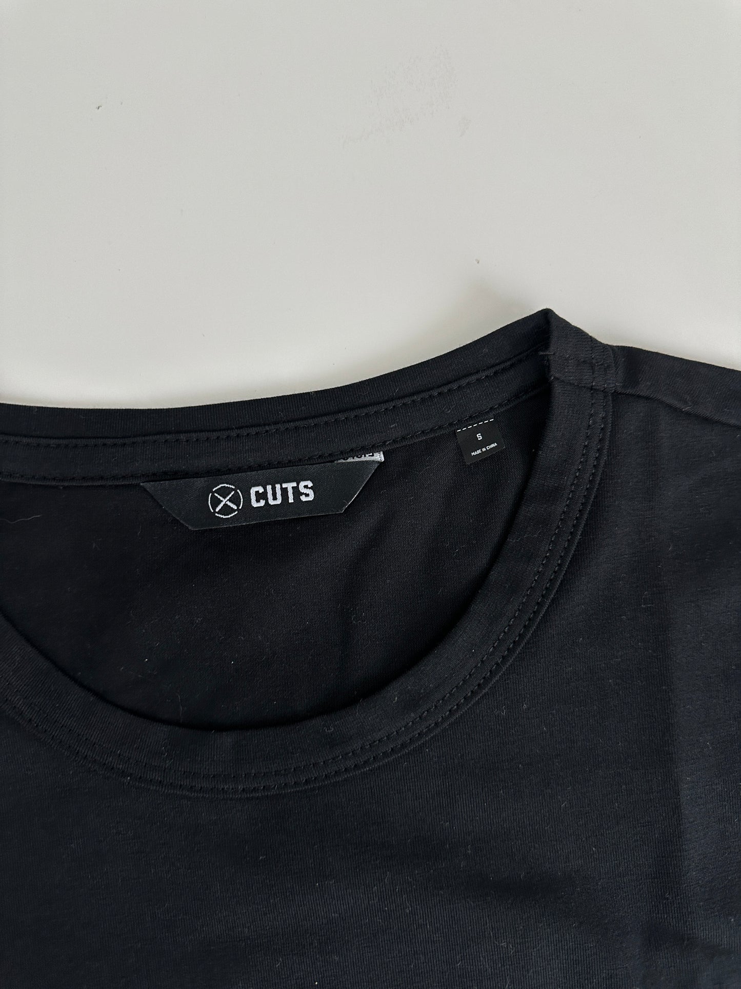 CUTS clothing "almost Friday" cropped tee (size small)