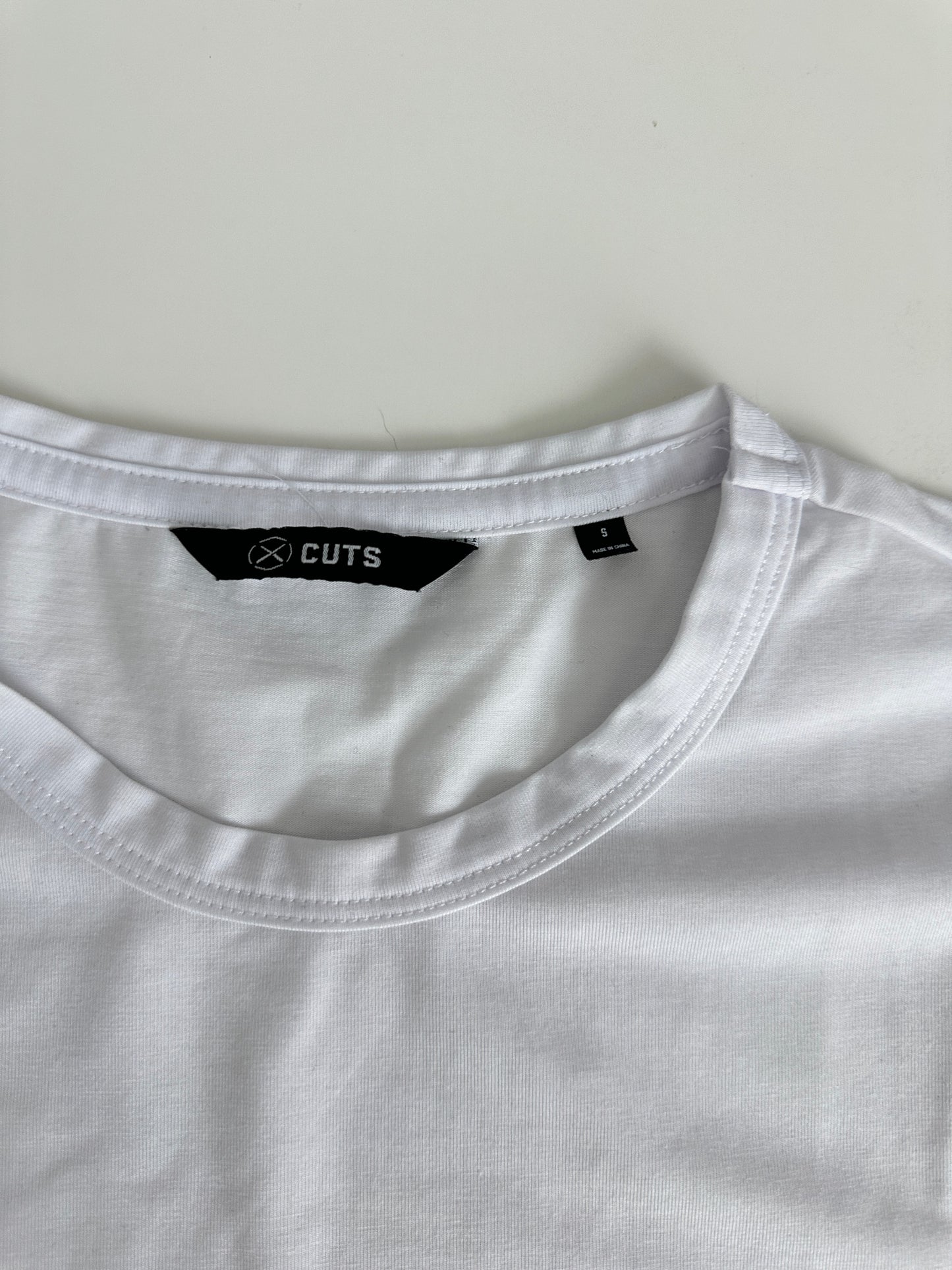 CUTS clothing "almost Friday" cropped tee (size small)