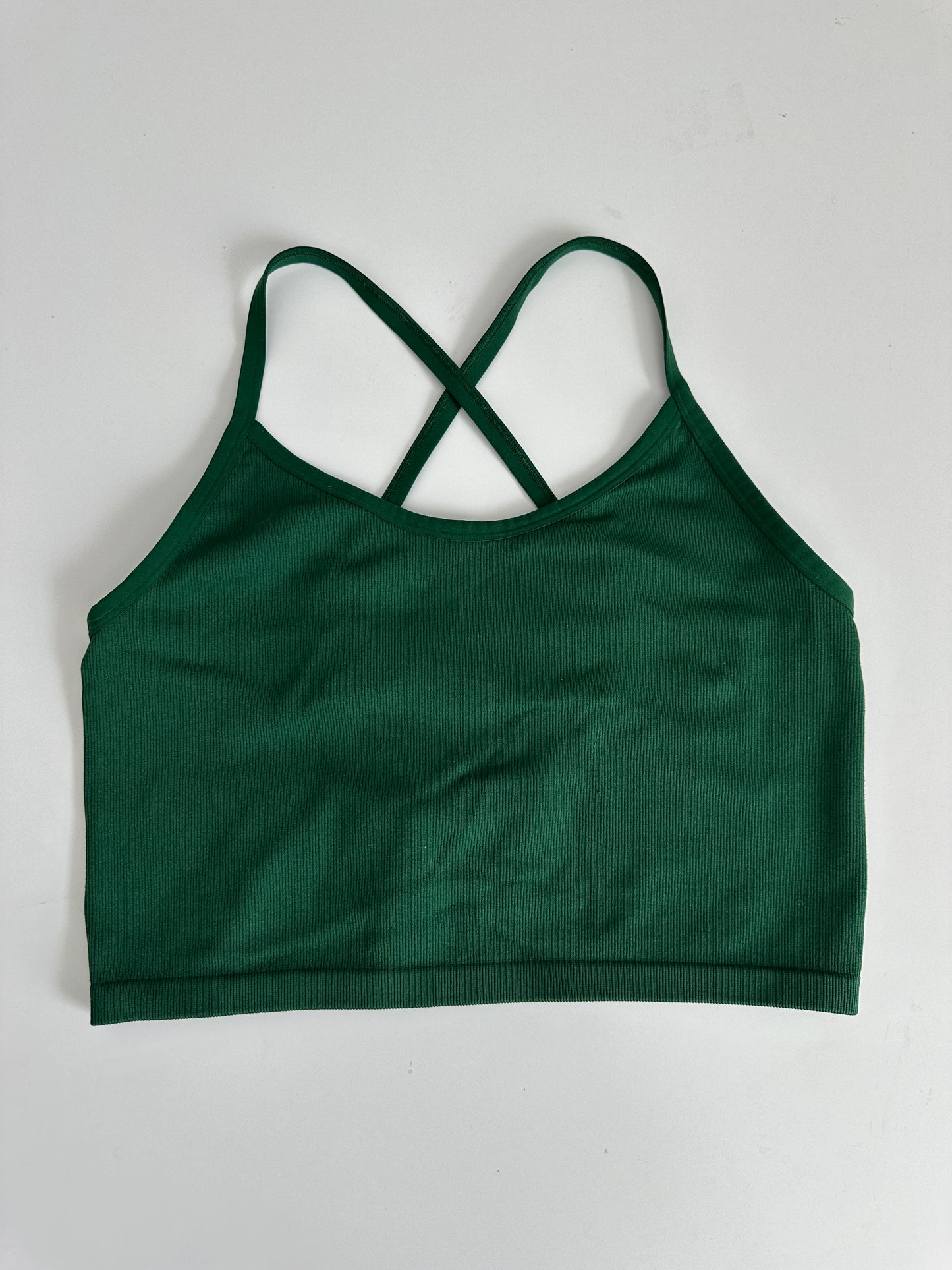 aerie green ribbed seamless tank (size XL)