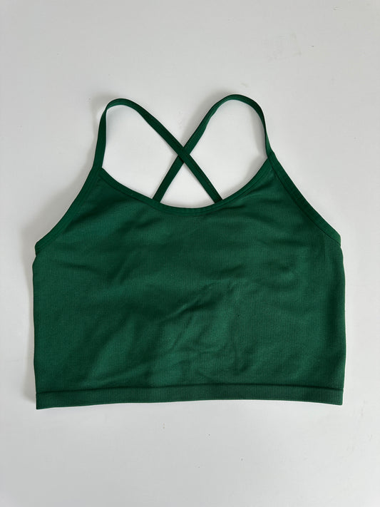 aerie green ribbed seamless tank (size XL)