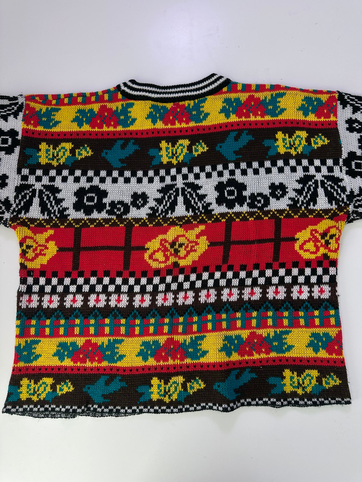 vintage holiday knit sweater (size large)