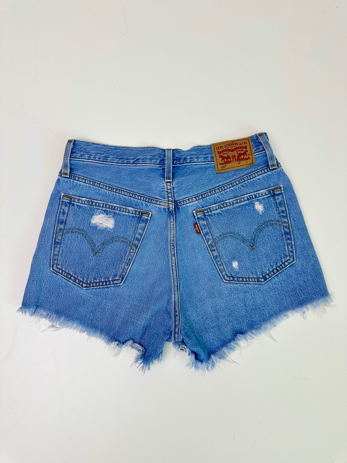 Levi's high rise 501 shorts (size 26)