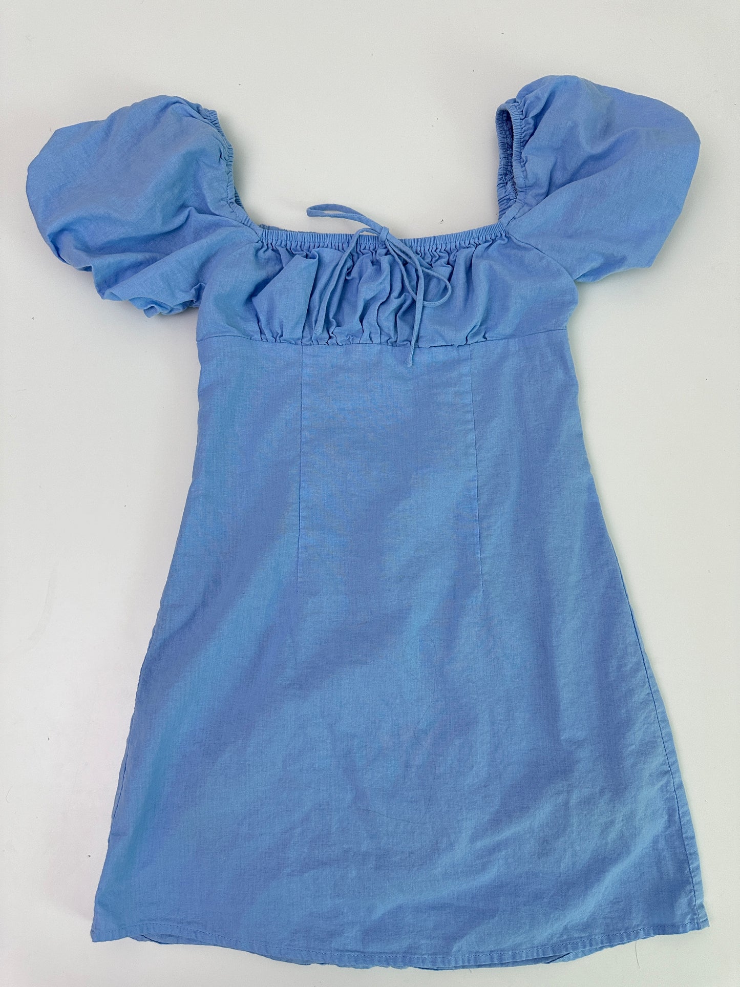 princess polly blue mini dress (size 4)