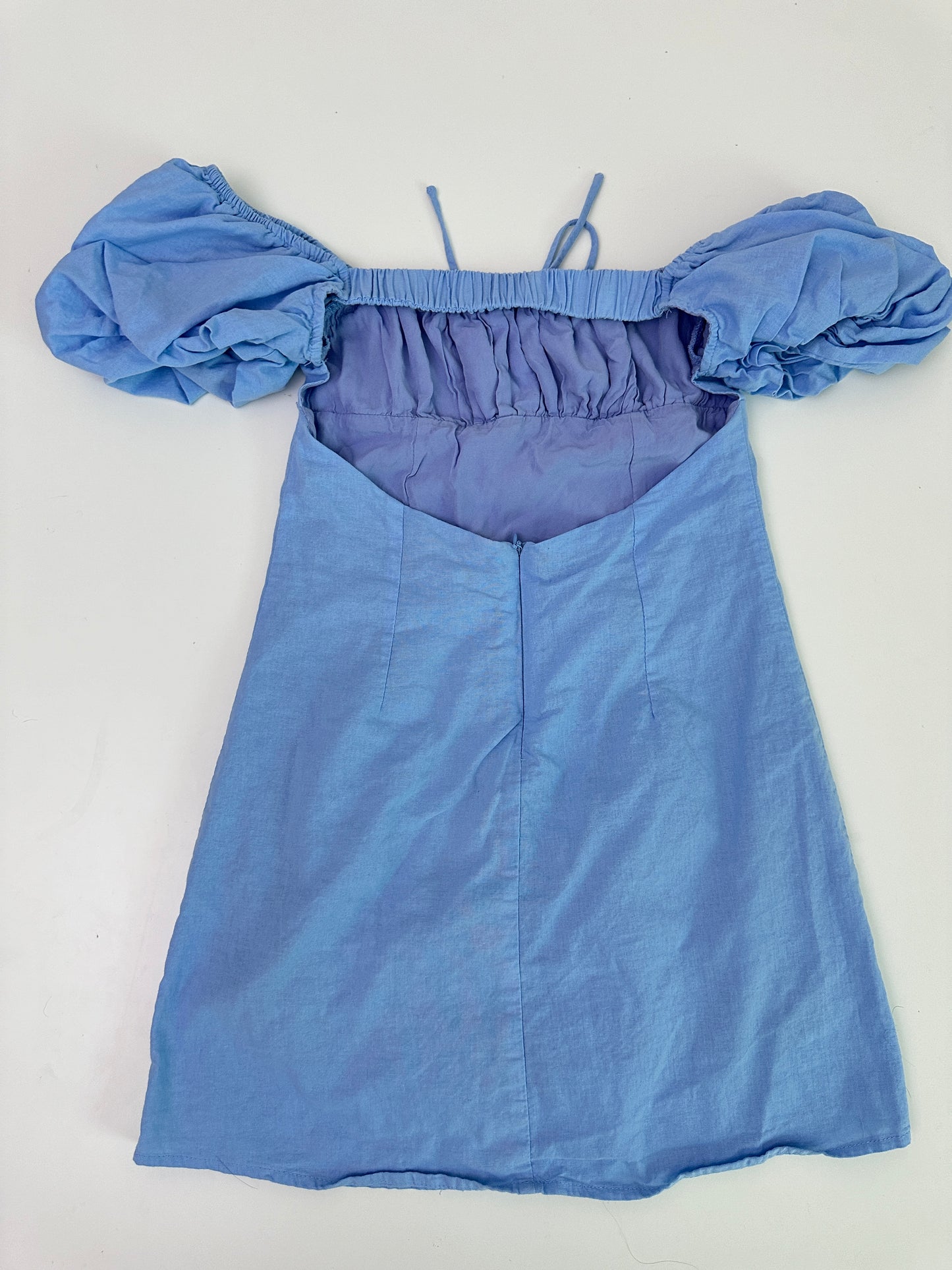 princess polly blue mini dress (size 4)