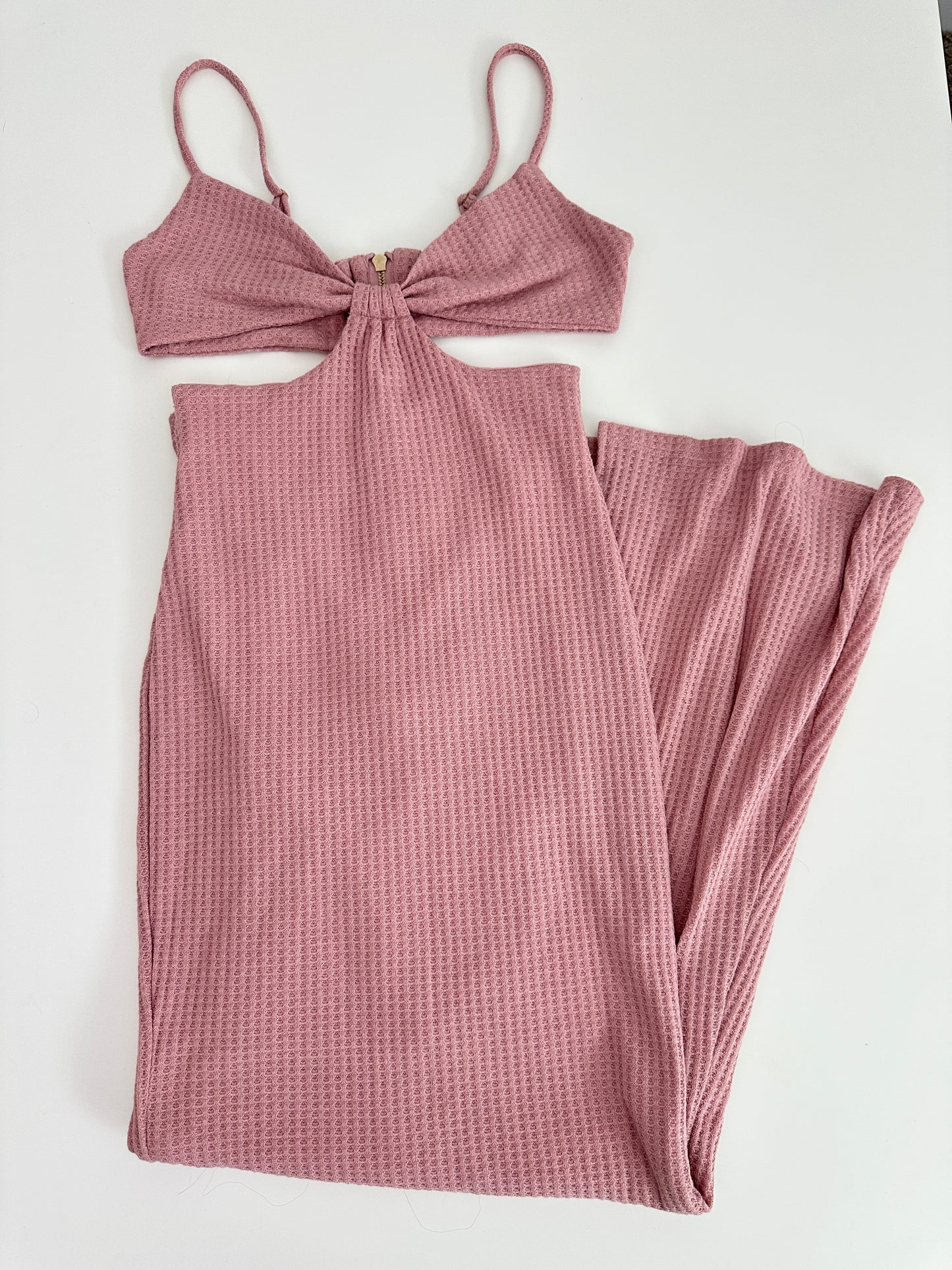 club London waffle knit maxi dress (size 6)