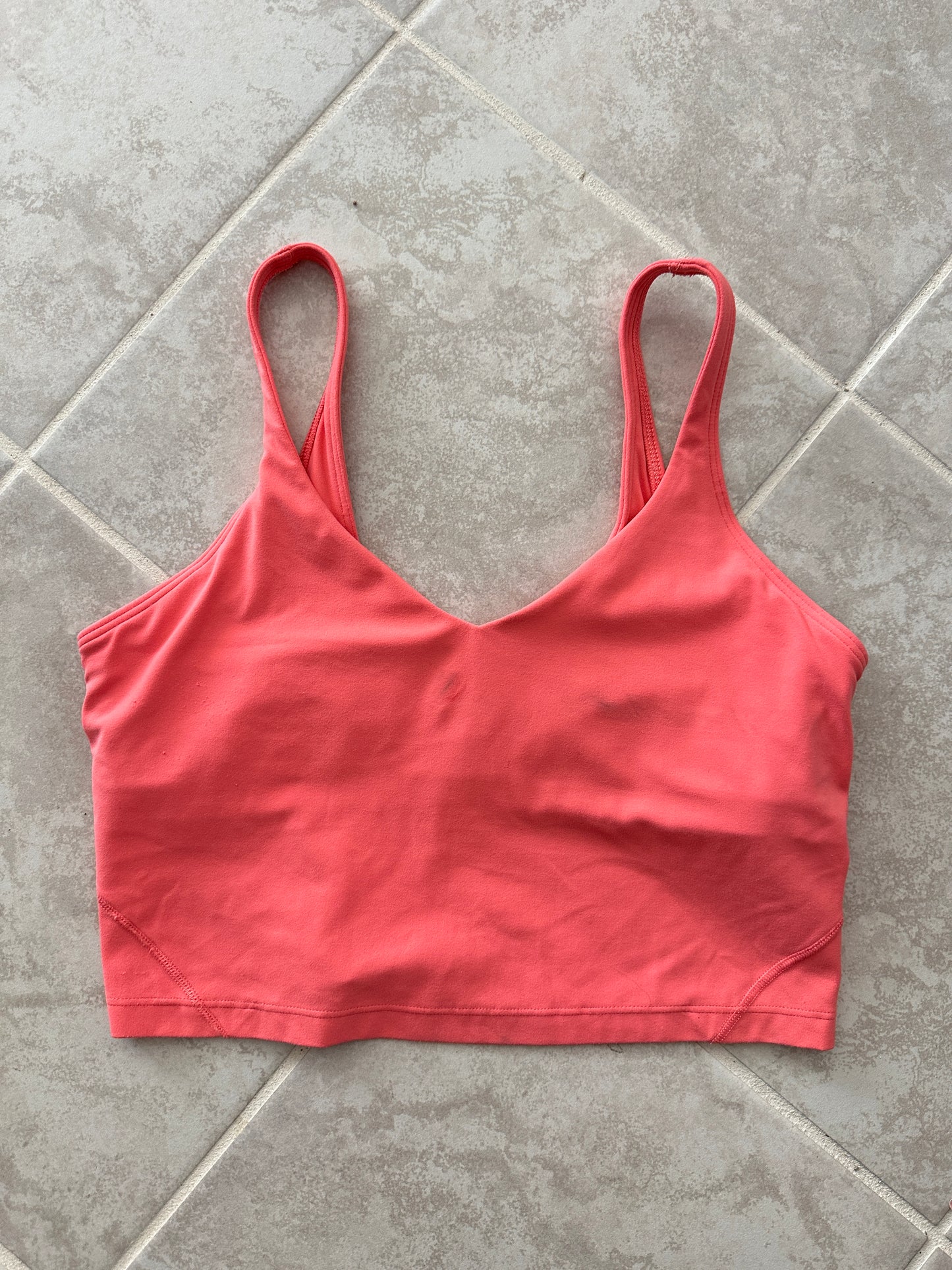 lululemon guava pink align tank (size 10)