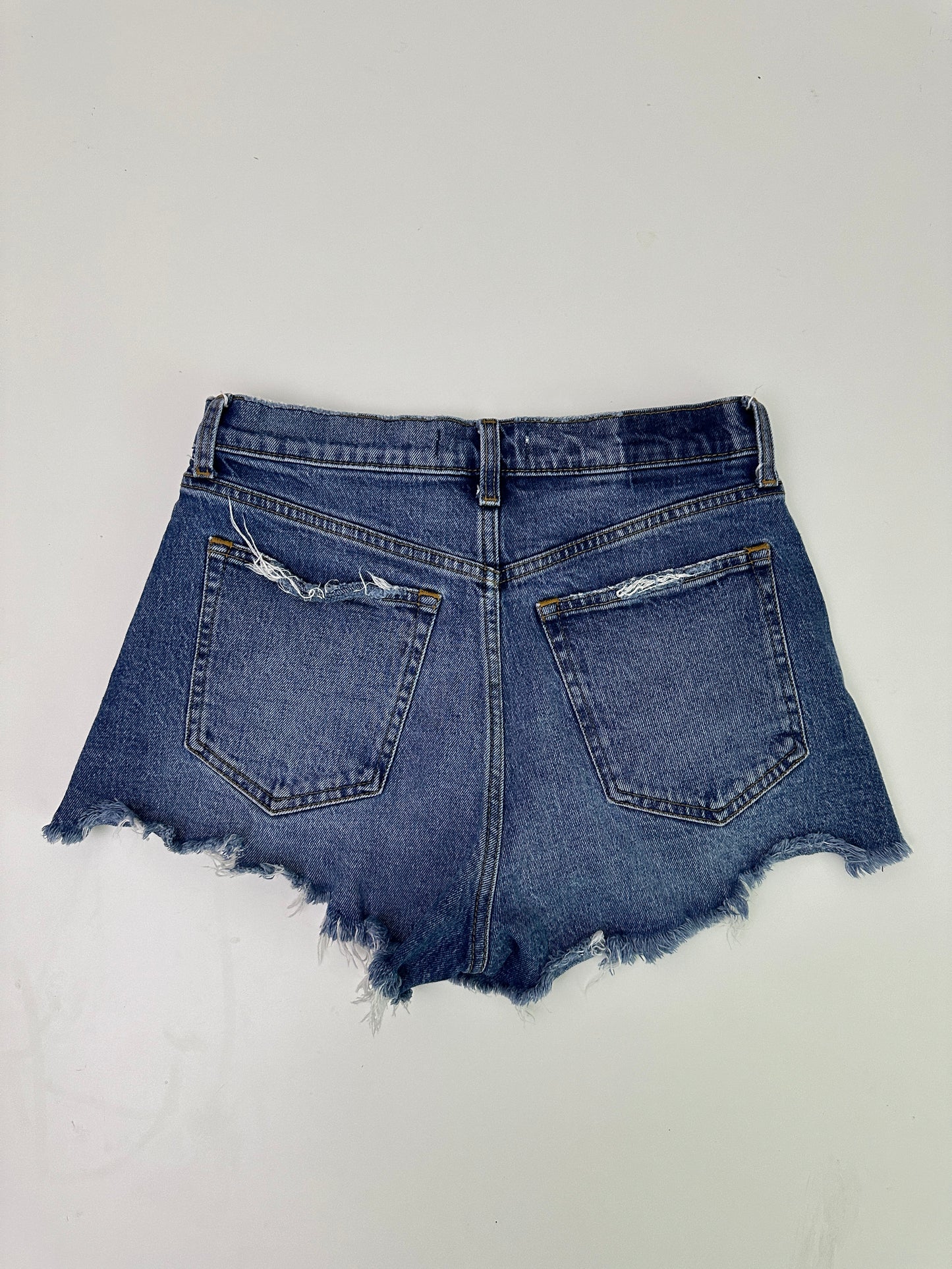 abercrombie high rise mom shorts (size 4/ 27)