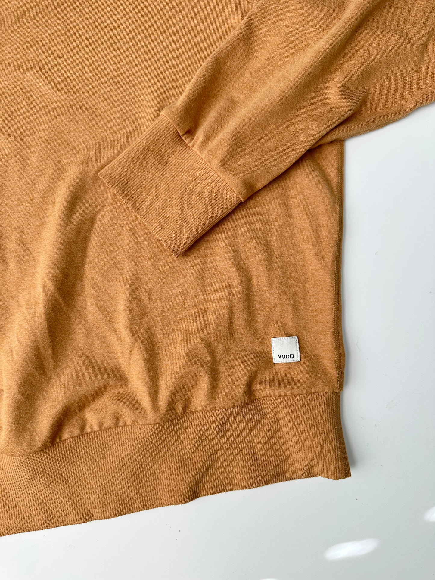 vuori yelloow gold crewneck (size medium)