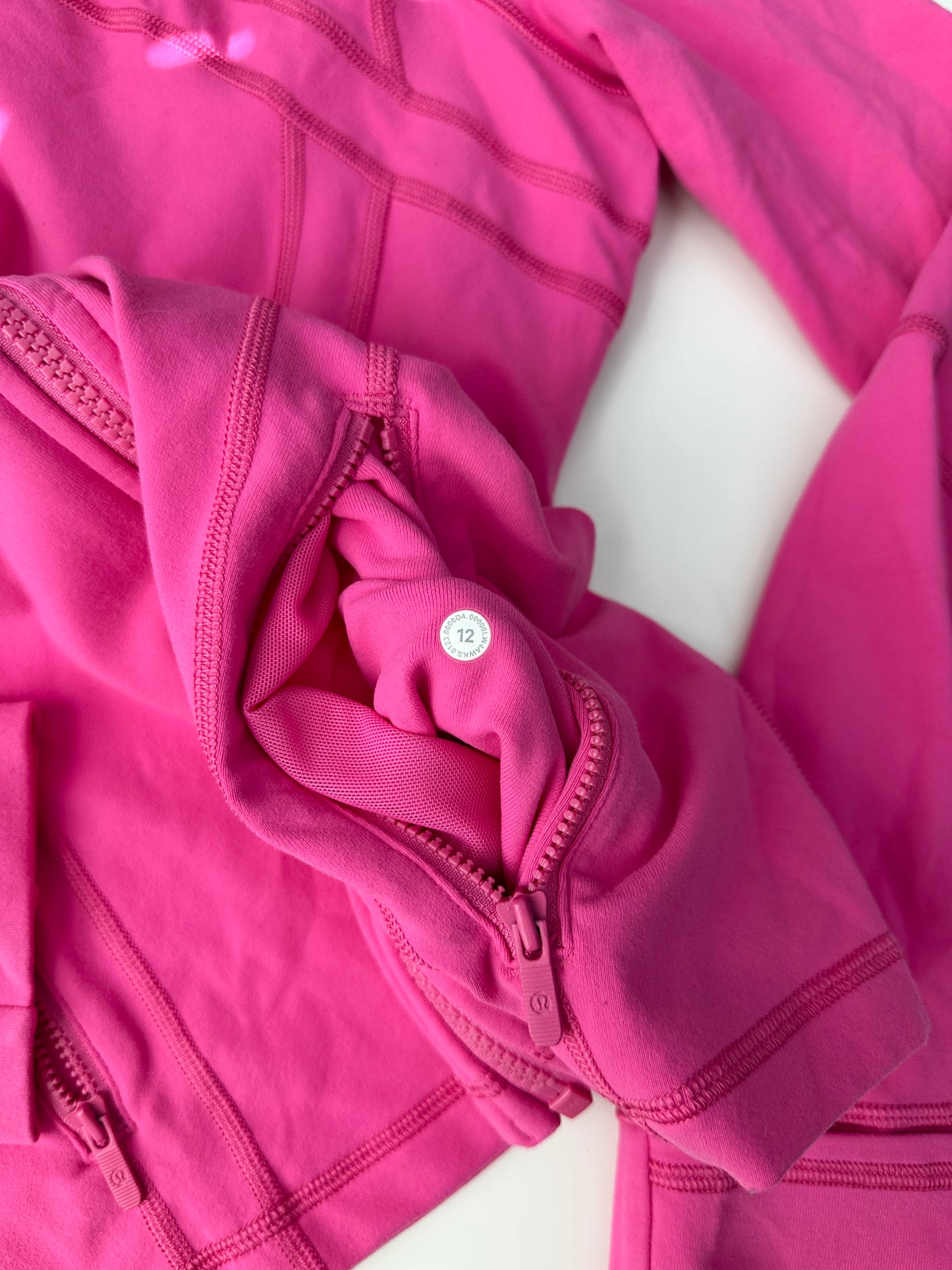 lululemon sonic pink define jacket (size 12)