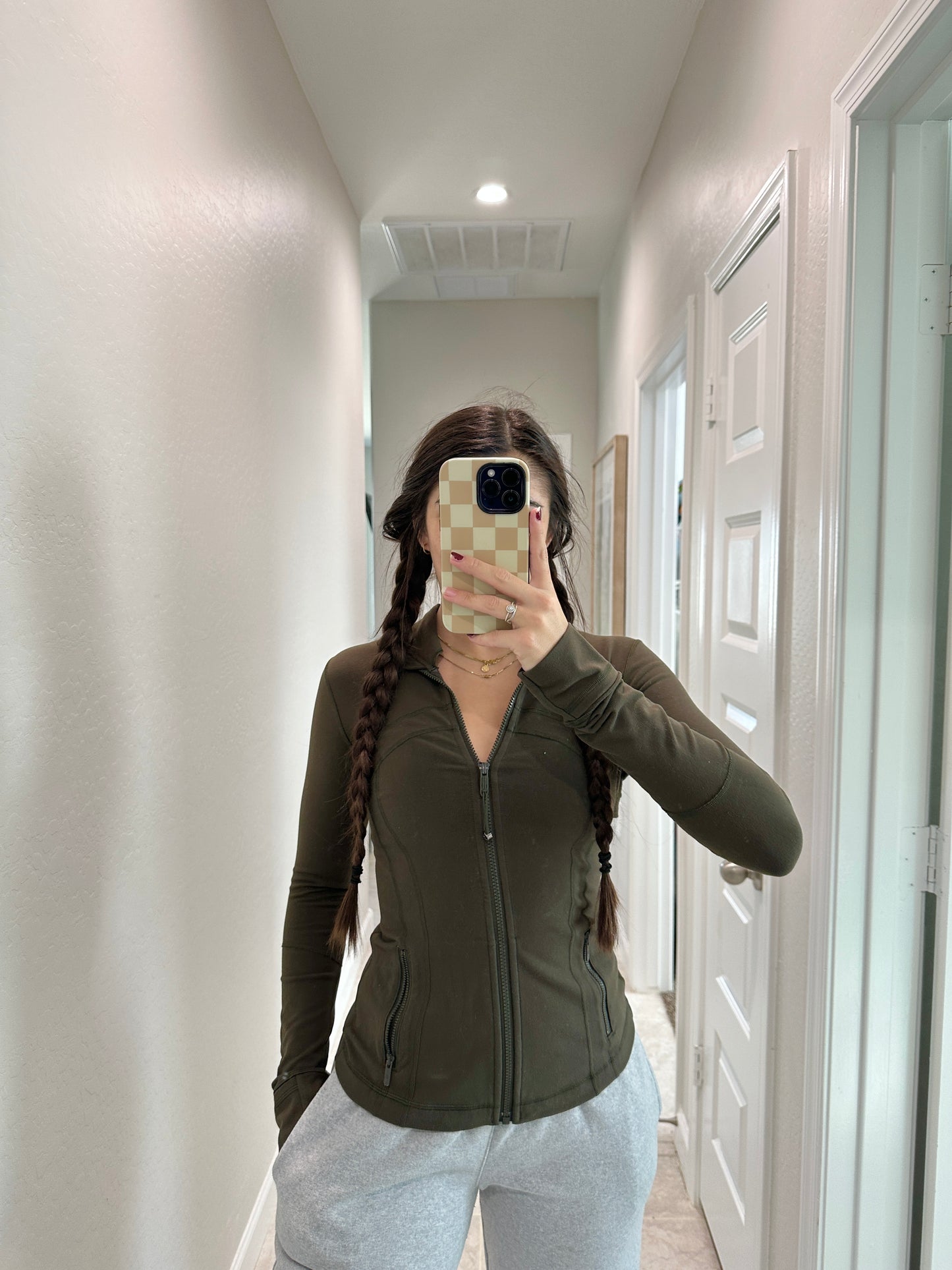 lululemon green define jacket  (size 4)