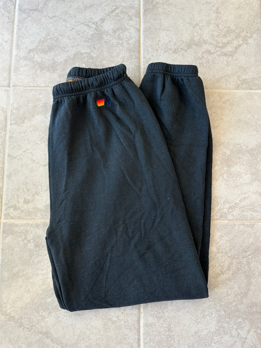 aviator nation grey heart sweatpants (size medium)