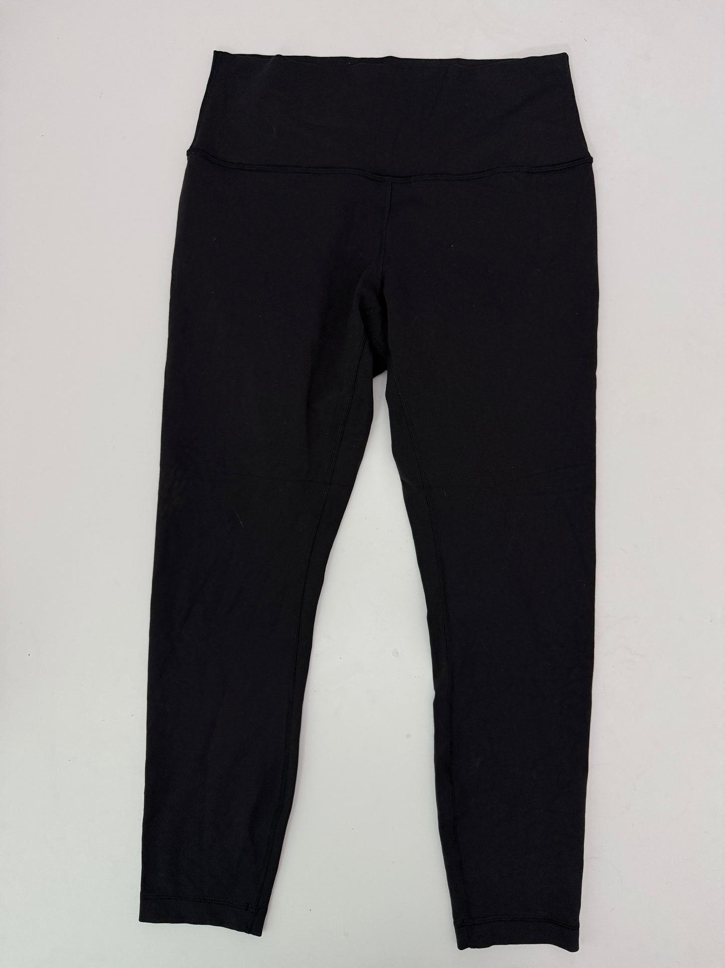 lululemon black wunder under high rise leggings (size 10, 25")
