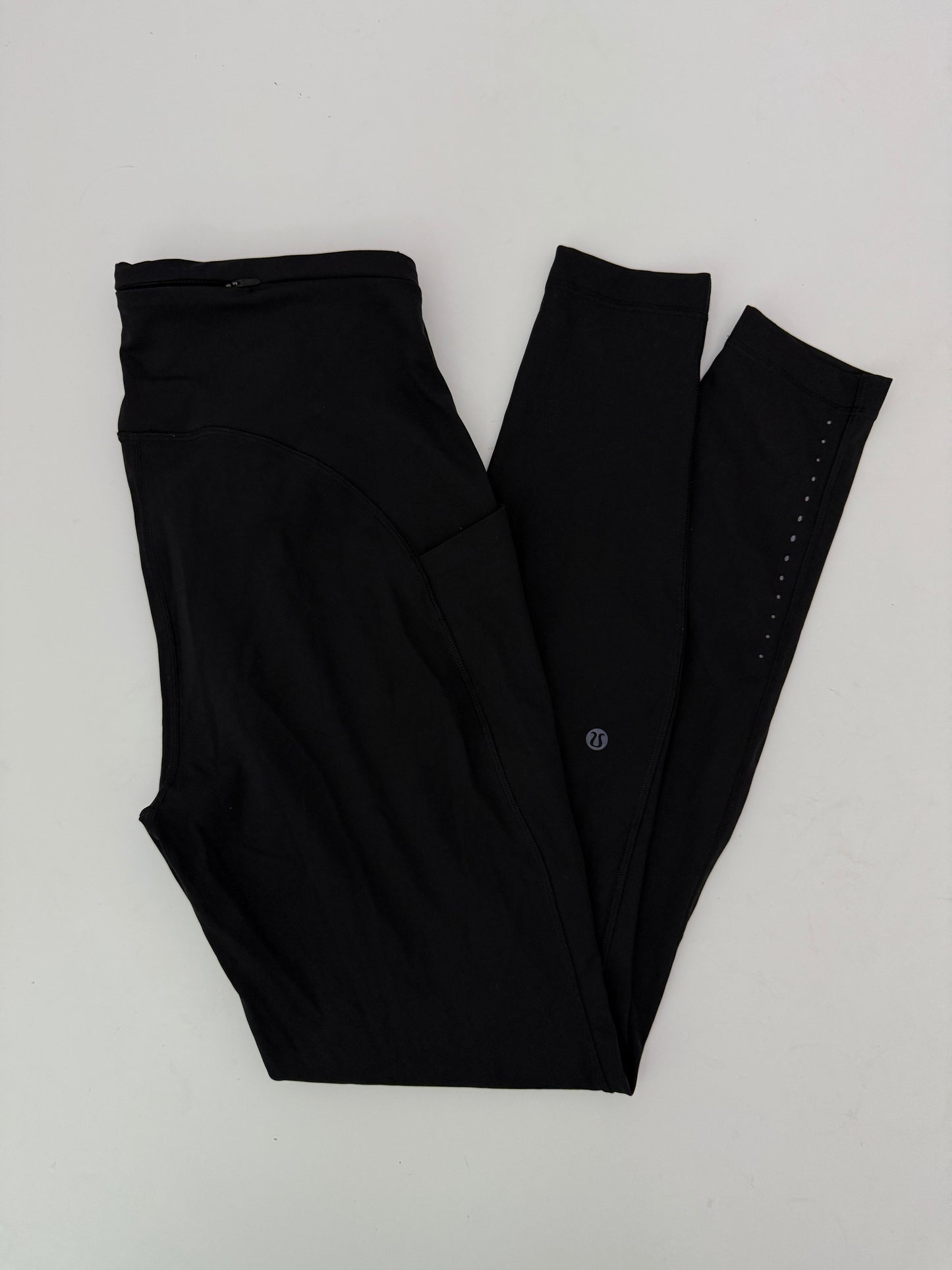 lululemon black swift speed high rise leggings (size 10, 28")