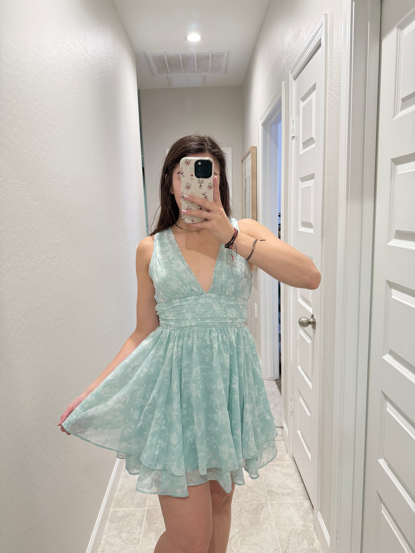 A&F plunge neck mini dress (size small)