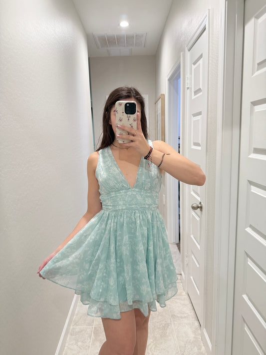 A&F plunge neck mini dress (size small)