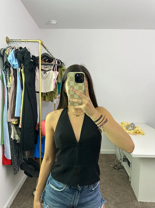 glassons tailored halter top (size 6)