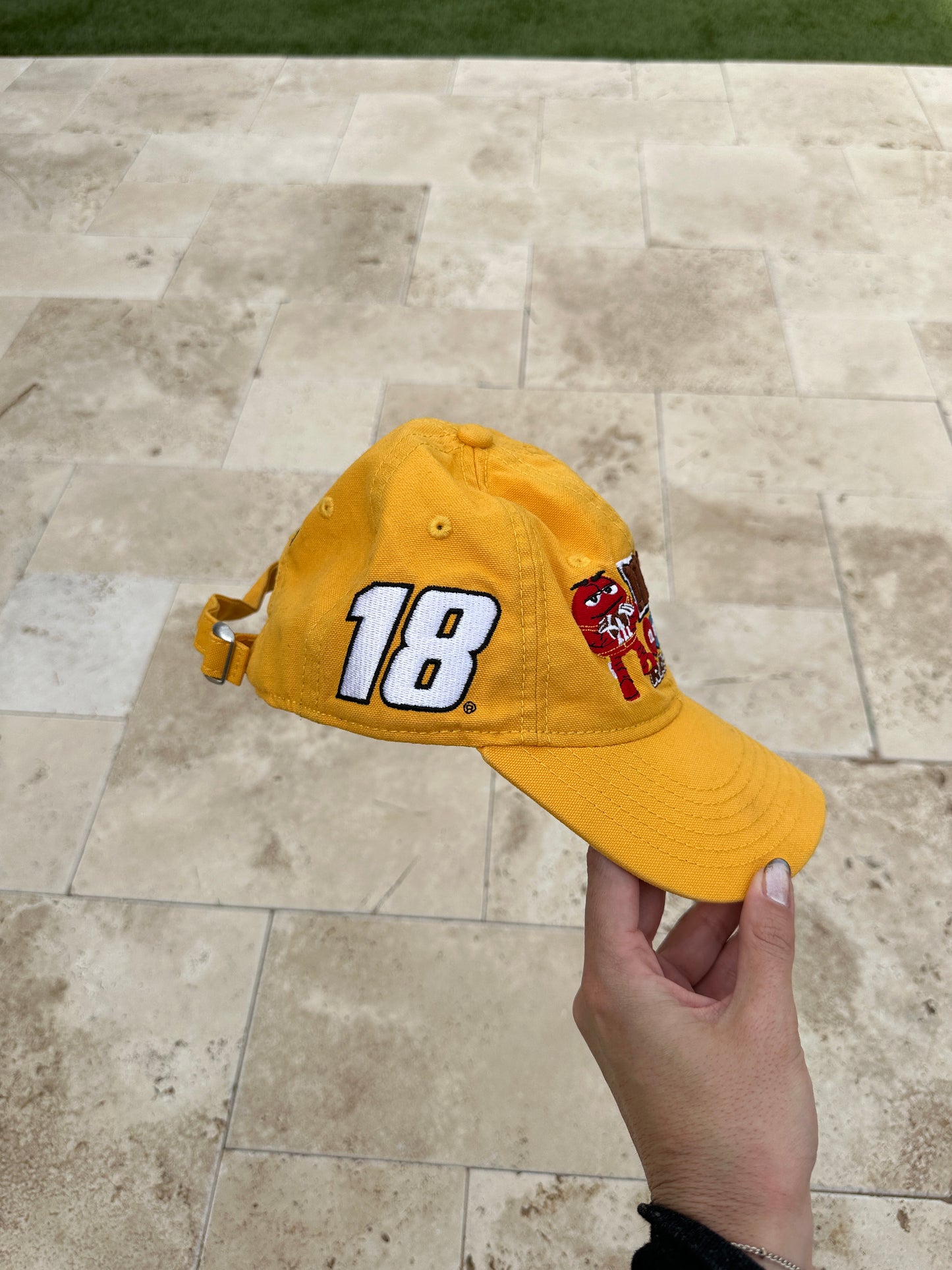 M&M yellow racing hat (youth size)