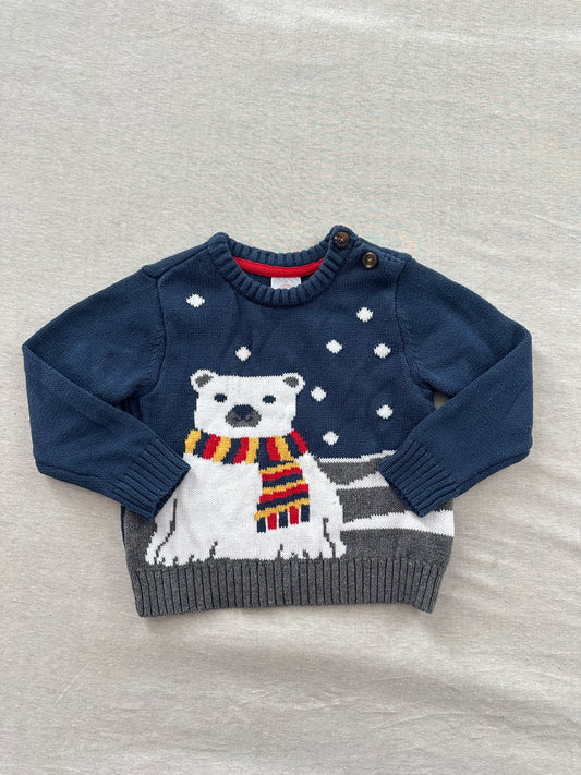 KIDS 100% cotton polar bear sweater (size 2T)