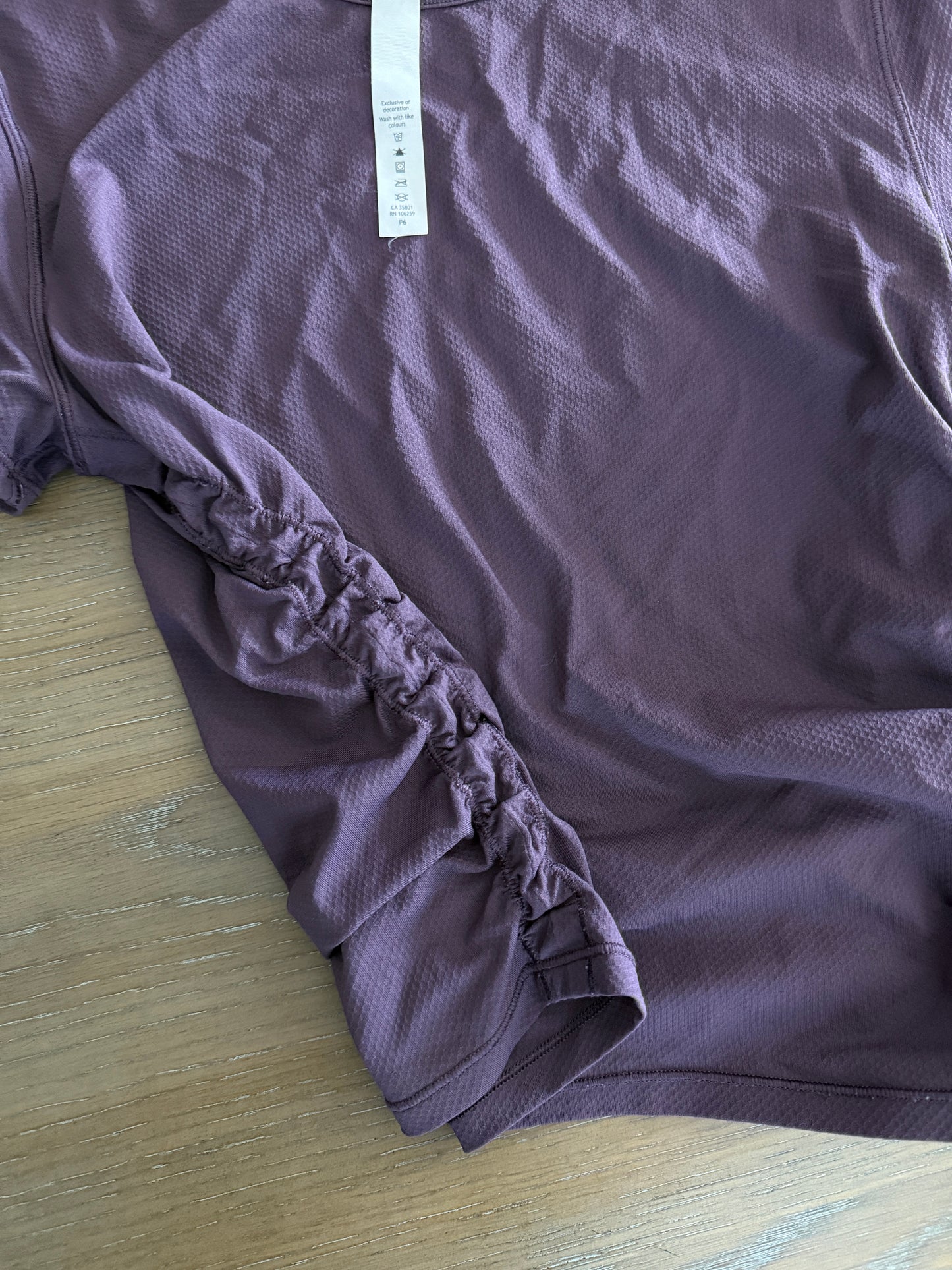 lululemon purple all it takes tee (size 4)