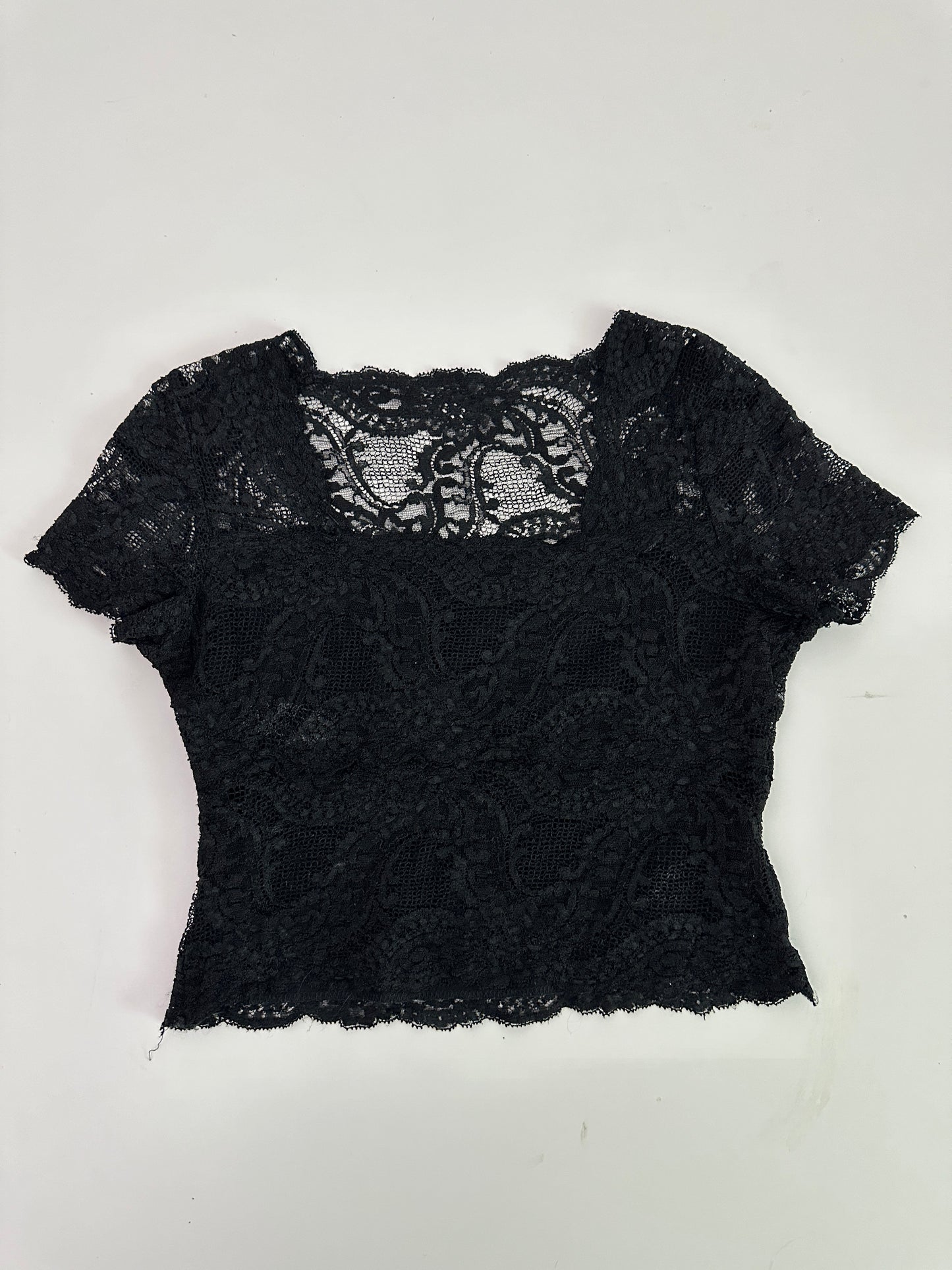 VINTAGE - kay celine lace short sleeve