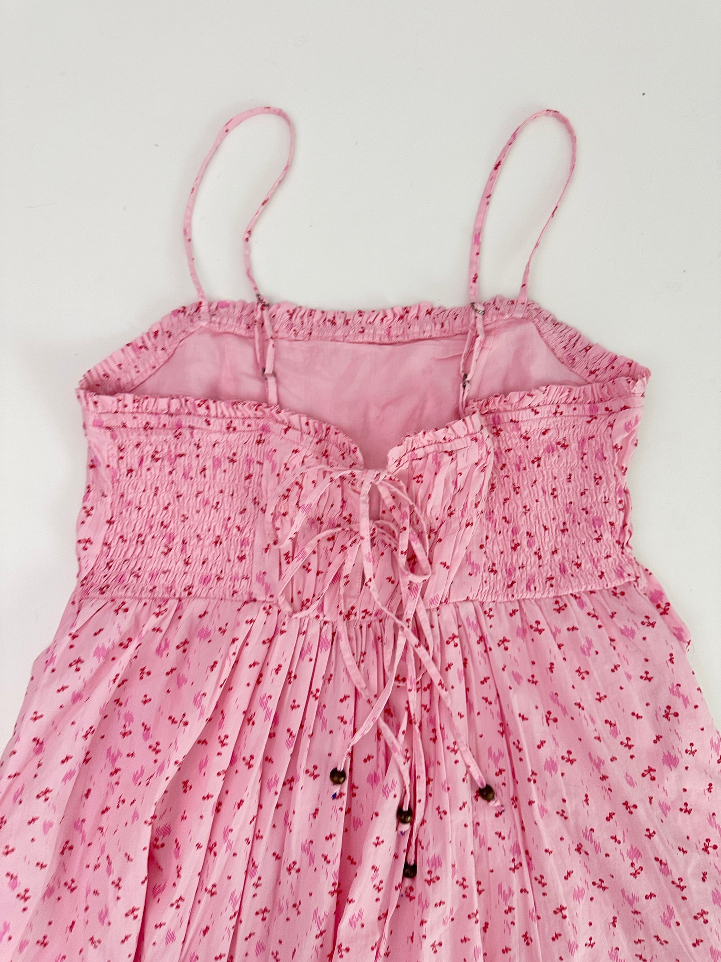 free people pink mini dress (size small)