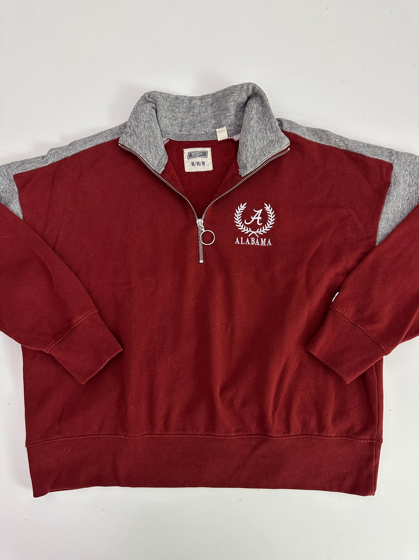 tailgate 1/2 zip sweatshirt - University of Alabama (size medium)