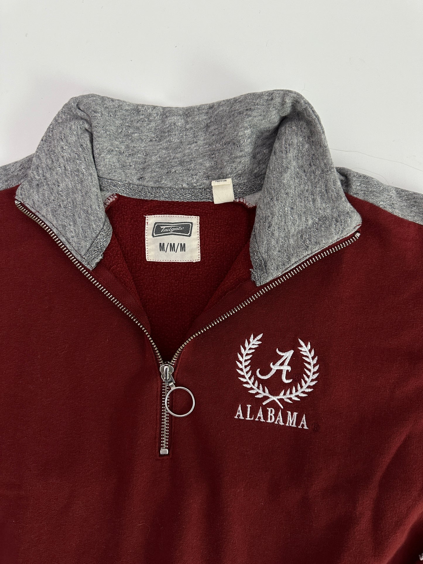 tailgate 1/2 zip sweatshirt - University of Alabama (size medium)