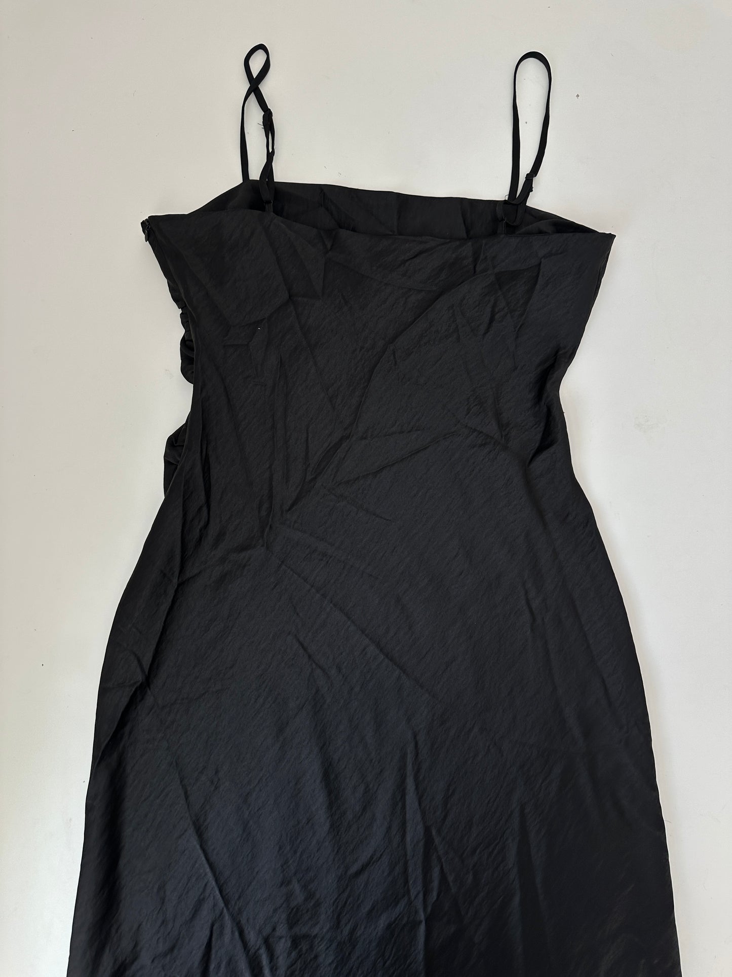 House of Harlow 1960 black satin maxi dress (size xl)