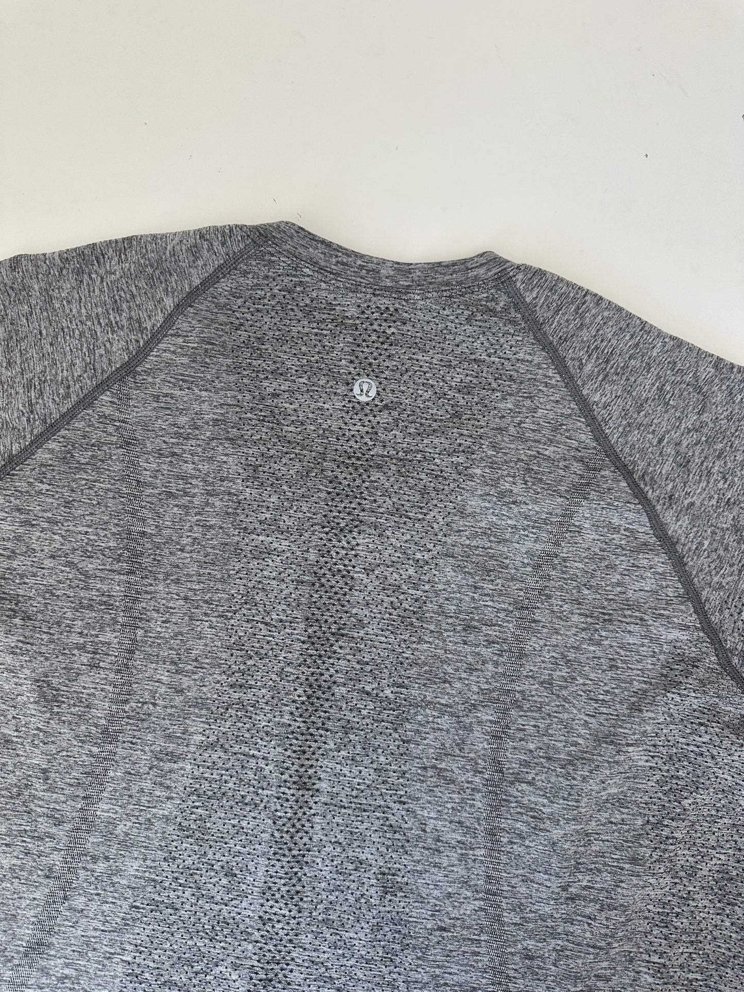 lululemon grey short sleeve swiftly - full length (size 14)