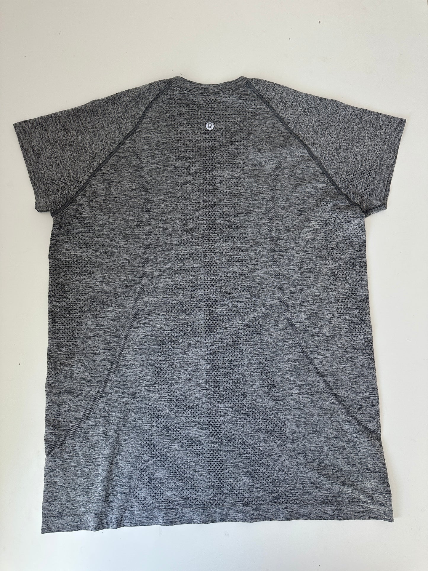 lululemon grey short sleeve swiftly - full length (size 14)